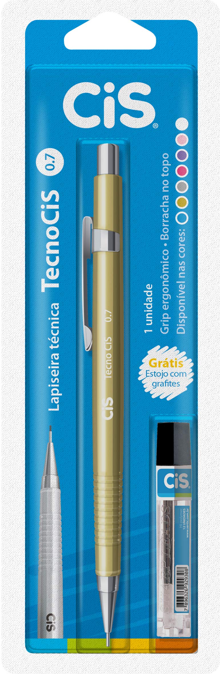 Imagem do produto LAP TECNOCIS 0,7MM OURO/PRATA