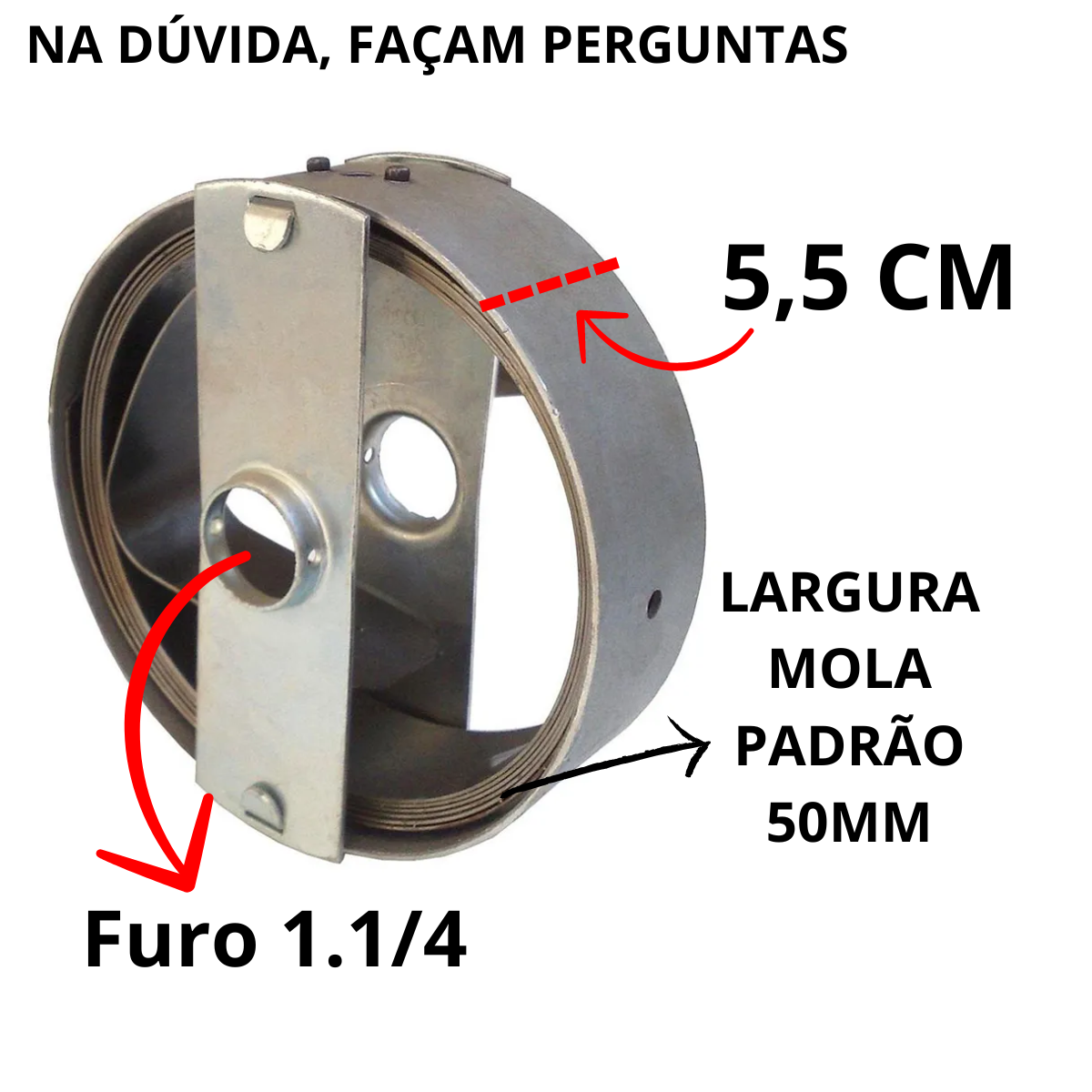 Imagem do produto BOBINAS C/MOLA EMV 5.50 MT 50