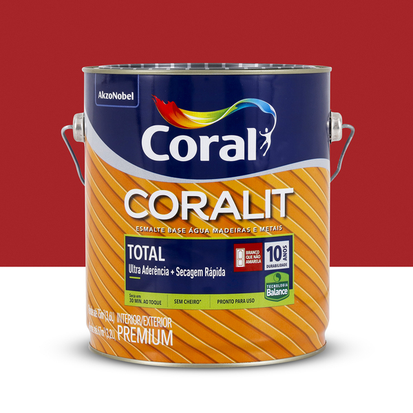 Imagem do produto CORALIT ZERO BASE AGUA 3,6L VERMELHO