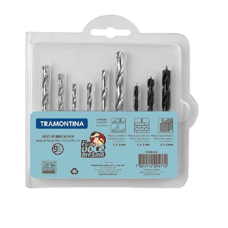 Imagem do produto JOGO BROCAS 9 PCS 434408/512 TRAMONTONA