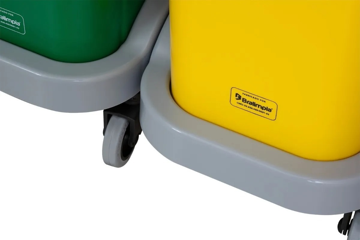 Imagem do produto KIT COLETA SELETIVA AZ/VM/AM/VD 50L SUP PLAST BRALIMPIA