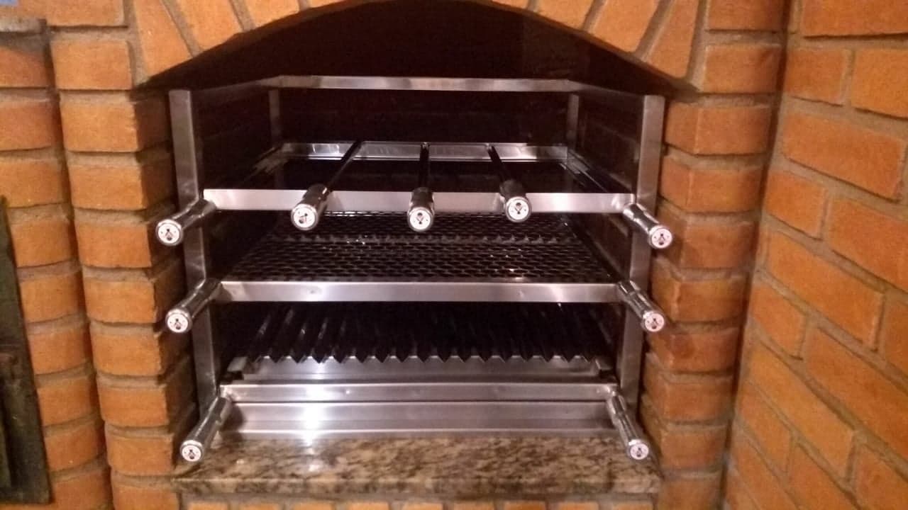 Imagem do produto KIT INOX CLASSIC P/ CHURRASQ TIJOLINHO PEQ FORTALEZA