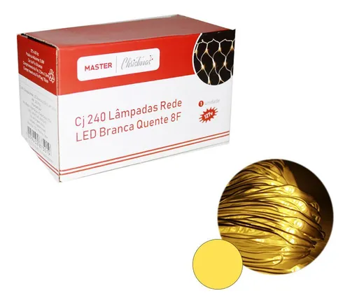 Imagem do produto PISCA EM REDE 240LED BR 8F CBH