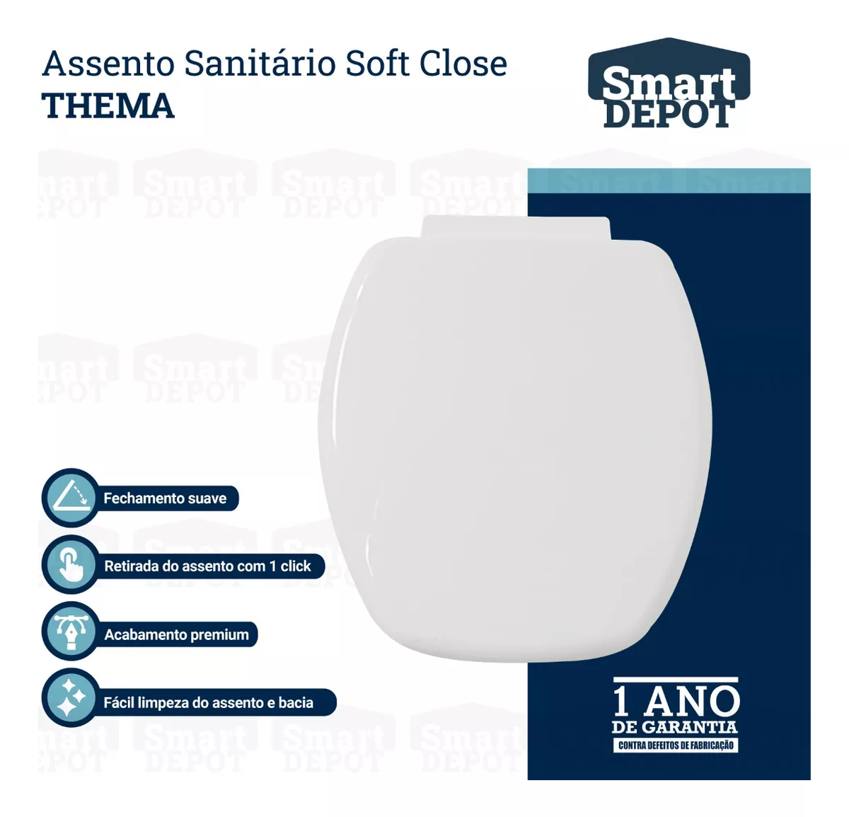 Imagem do produto ASSENTO SANIT SMART PP THEMA BR SOFT CLOSE
