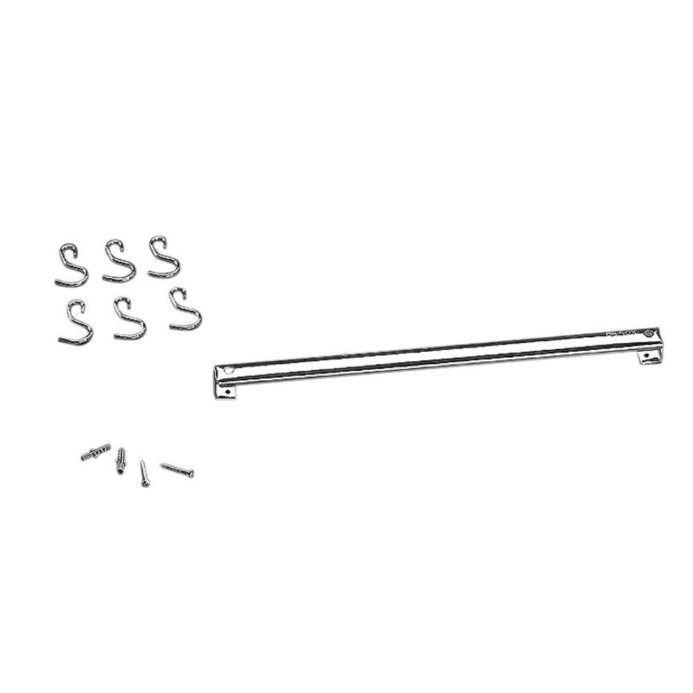 Imagem do produto BARRA DE ACO C/ 6 GANCHOS 40CM ORG3183 EURO