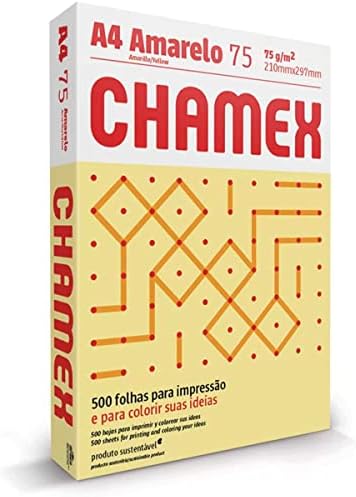 Imagem do produto CHAMEQUINHO A4 AMARELO 75G 100 FL 210X297MM CERFLOR