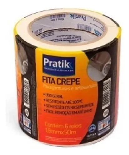 Imagem do produto FITA CREPE 18MM X 50M PRATIK