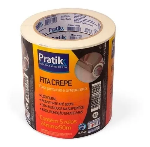 Imagem do produto FITA CREPE 48MM X 50MT PRATIK