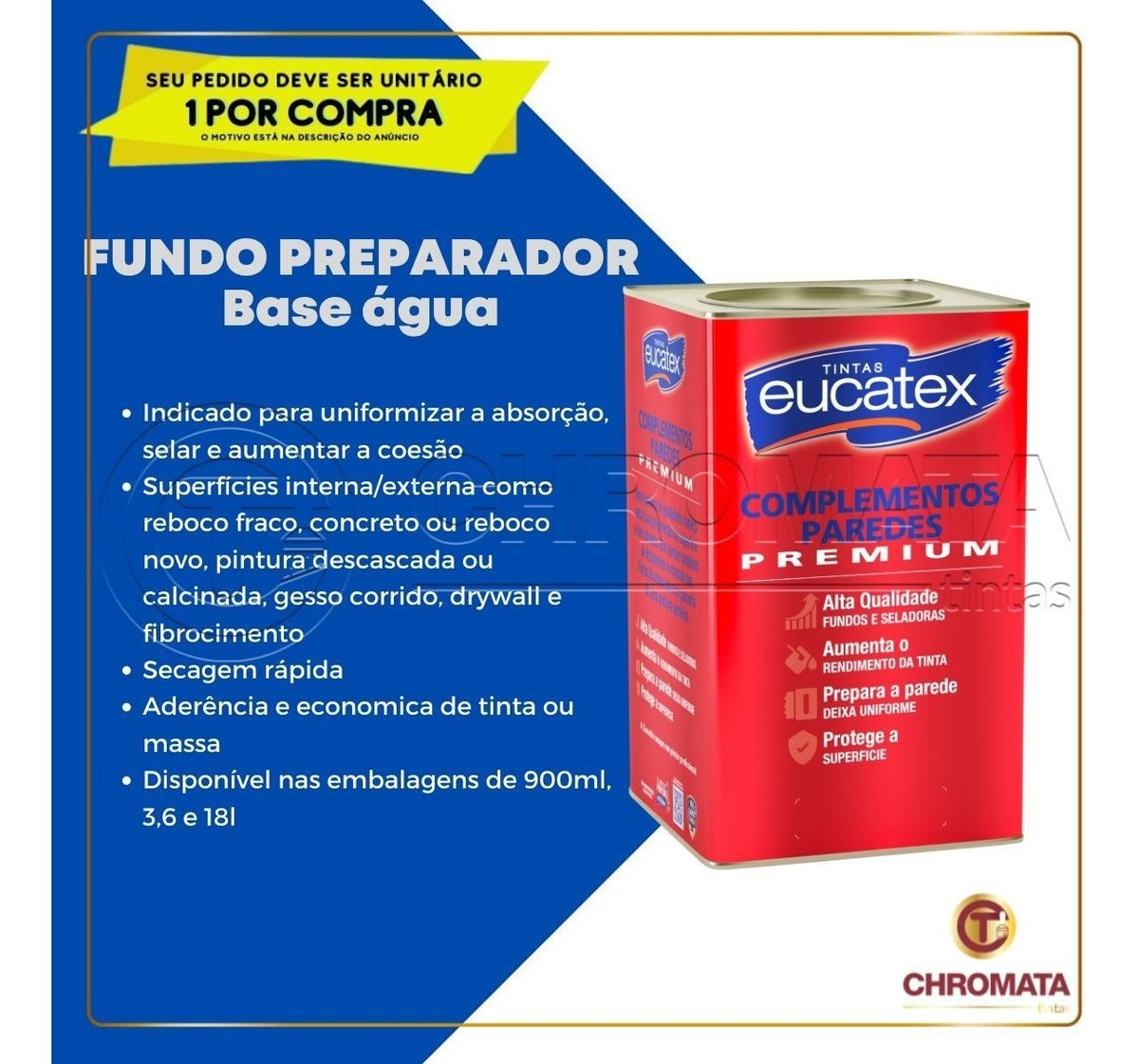 Imagem do produto FUNDO PREPARADOR BASE AGUA 3,6L EUCATEX