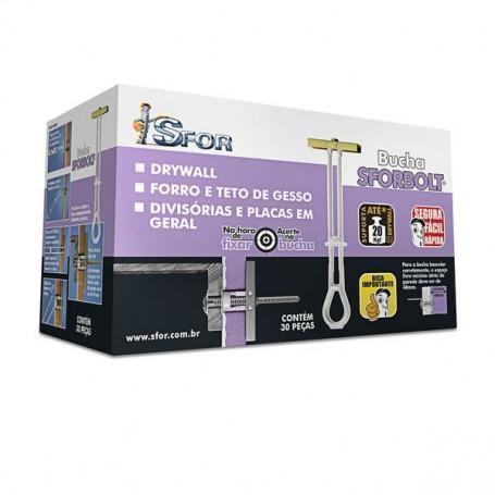 Imagem do produto BUCHA P/GESSO N-02 C/PARAF UND FIXAFORTE