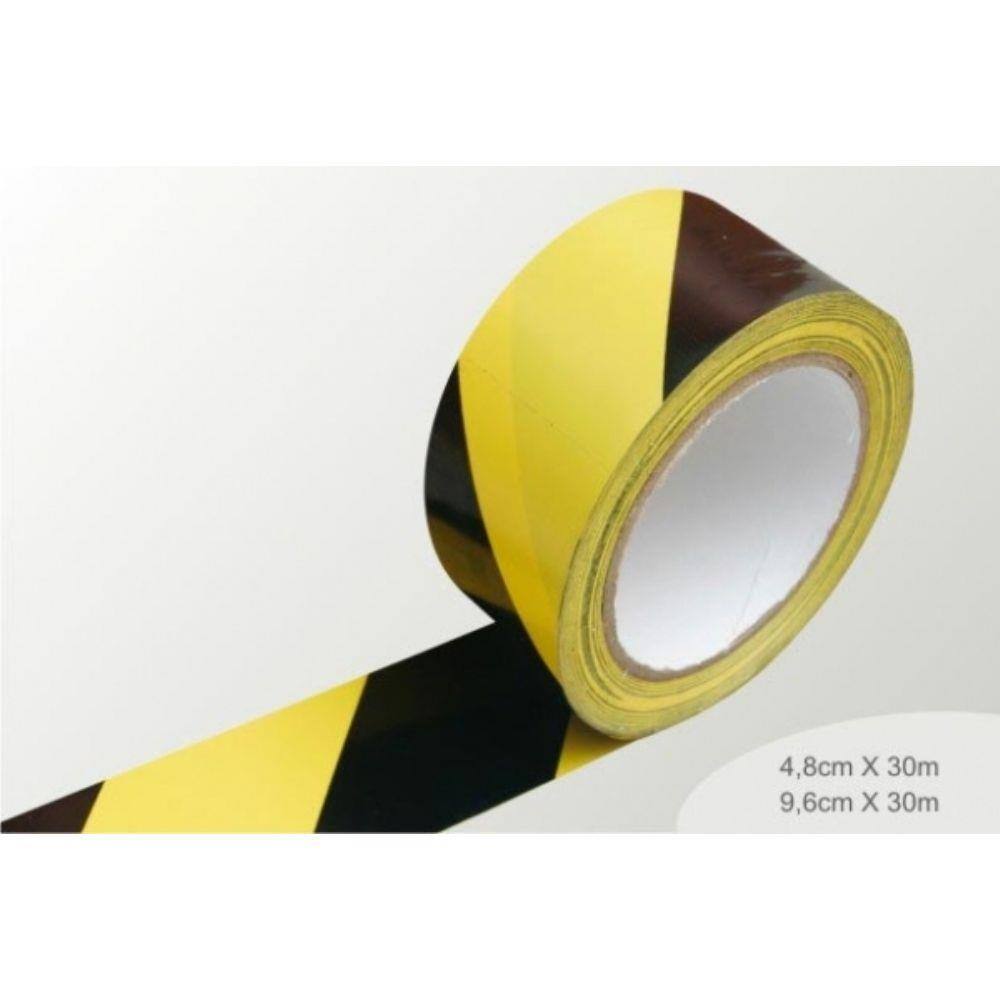 Imagem do produto FITA ZEBRADA 70MM X 100M S/ ADESIVO NOVE 54