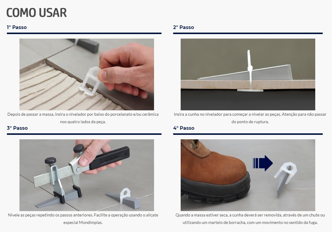 Imagem do produto ESPACADOR P/ PORCELANATO 2MM C/50 NIVELA PISO