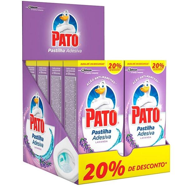 Imagem do produto PASTILHA SANITARIA ADESIVA C/3 LAVANDA PATO