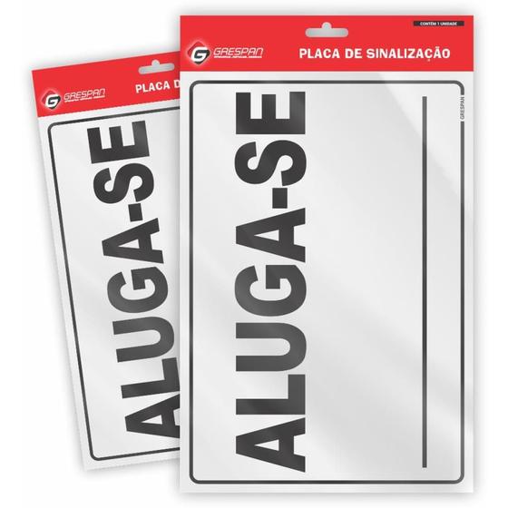 Imagem do produto PLACA SINALIZACAO ALUGA-SE 20X30 EMPLAC