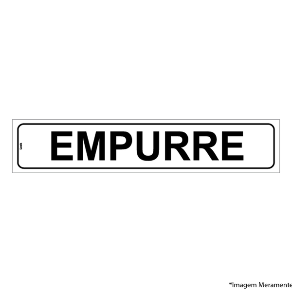 Imagem do produto PLACA SINALIZACAO EMPURRE AM 20X7 EMPLAC