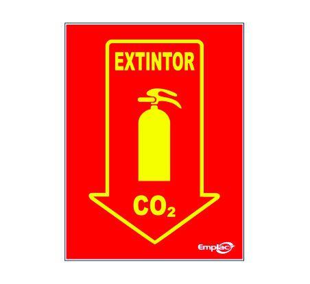 Imagem do produto PLACA SINALIZACAO EXTINTOR CO2 20X15 EMPLAC