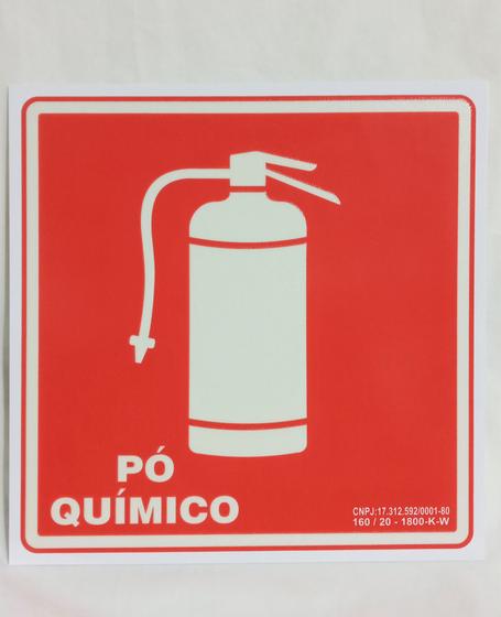 Imagem do produto PLACA SINALIZACAO EXTINTOR PO QUIMICO 20X15