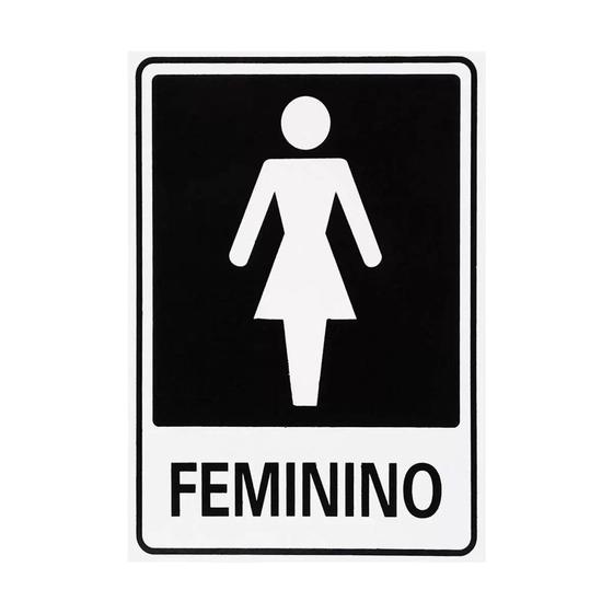 Imagem do produto PLACA SINALIZACAO FEMININO 20X15 EMPLAC