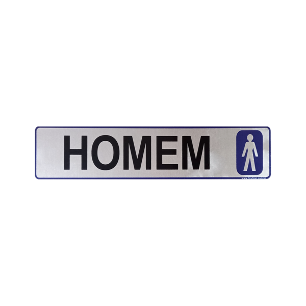 Imagem do produto PLACA SINALIZACAO HOMEM VM 20X7 EMPLAC