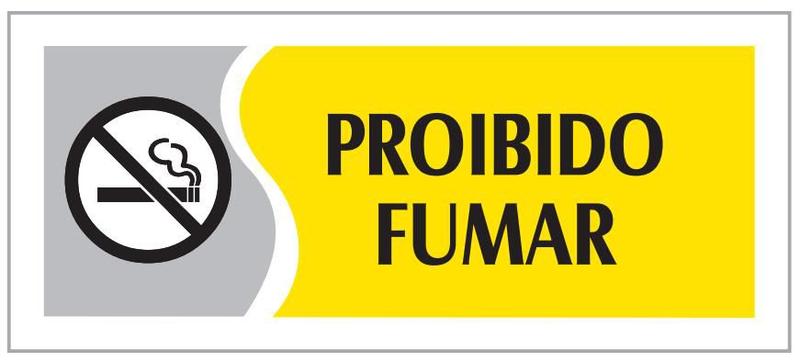 Imagem do produto PLACA SINALIZACAO PROIBIDO FUMAR AM 20X7 EMPLAC