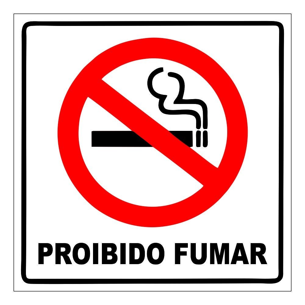Imagem do produto PLACA SINALIZACAO PROIBIDO FUMAR VM 20X7 EMPLAC