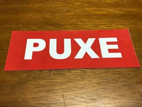 Imagem do produto PLACA SINALIZACAO PUXE VM 20X7 EMPLAC