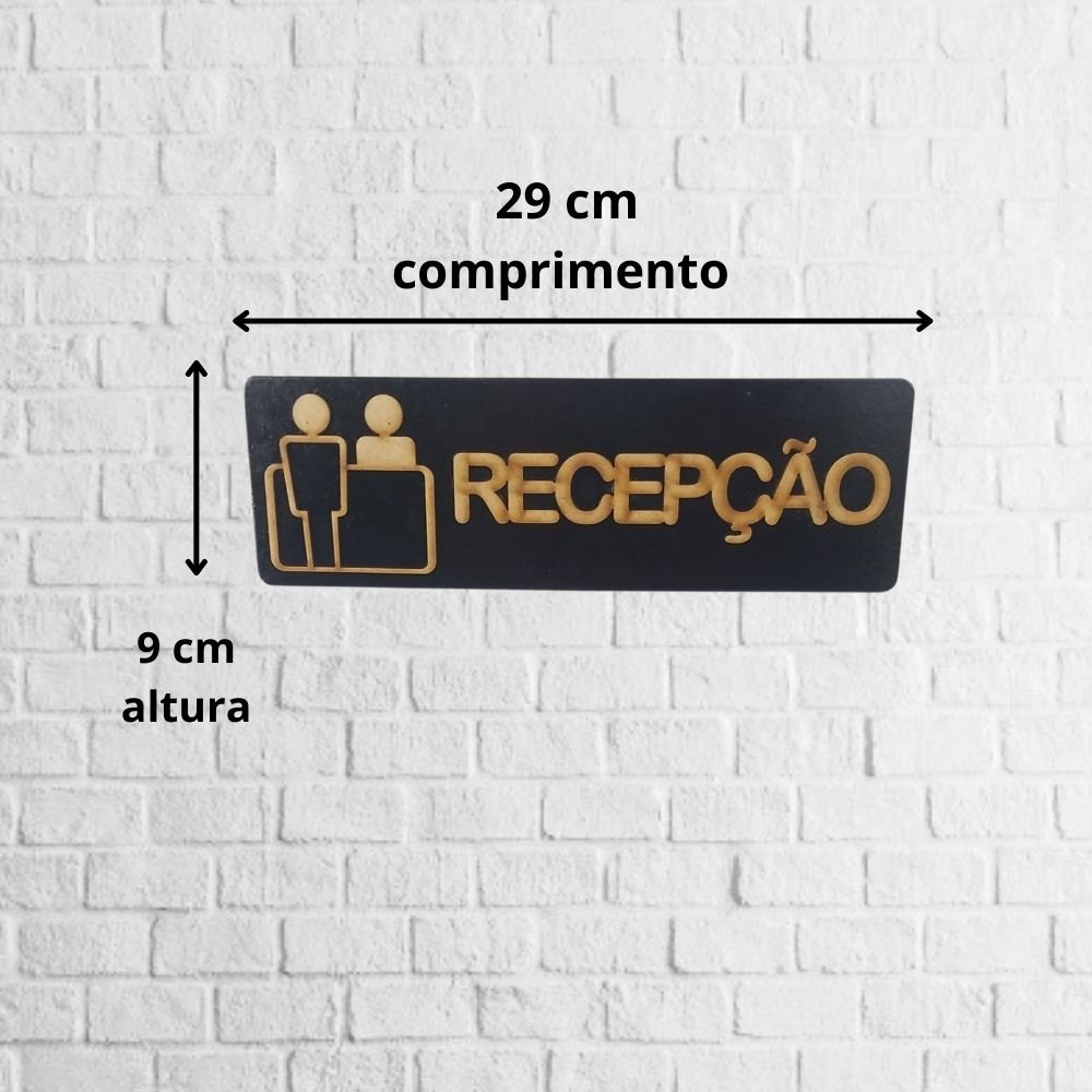 Imagem do produto PLACA SINALIZACAO RECEPCAO VM 20X7 EMPLAC