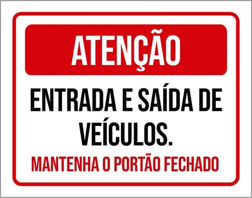 Imagem do produto PLACA SINALIZACAO SAIDA DE VEICULOS VM 20X7 EMPLAC