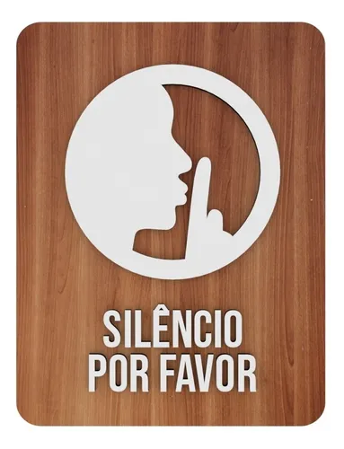 Imagem do produto PLACA SINALIZACAO SILENCIO VM 20X7 EMPLAC