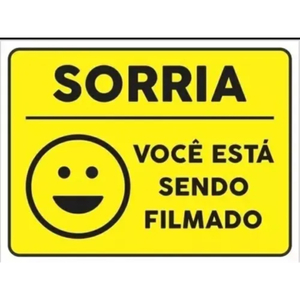 Imagem do produto PLACA SINALIZACAO SORRIA AM 20X7 EMPLAC