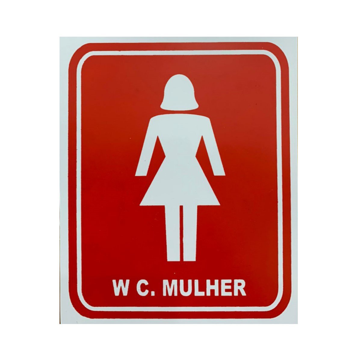 Imagem do produto PLACA SINALIZACAO WC FEMININO VM 20X7 EMPLAC