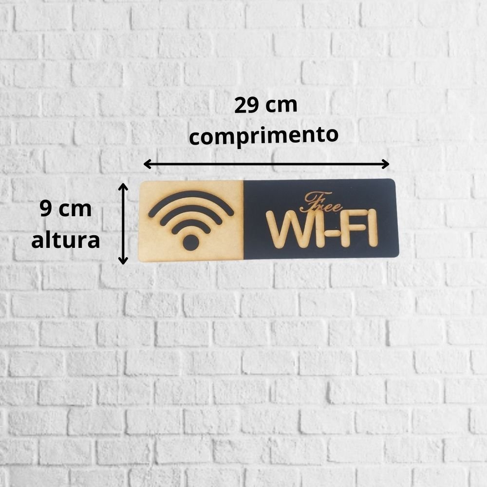 Imagem do produto PLACA SINALIZACAO WI-FI AM 20X7 EMPLAC