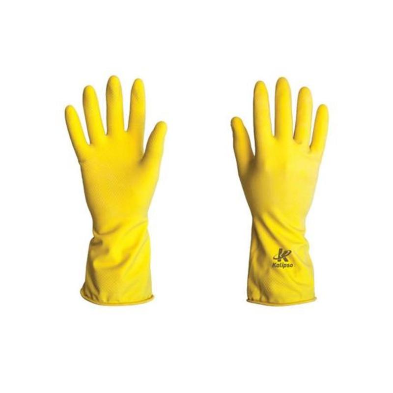 Imagem do produto LUVA LATEX FORRADA AMARELA GRANDE KALIPSO