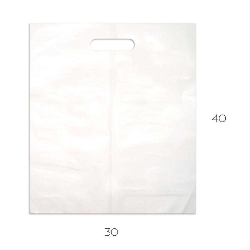 Imagem do produto 0 SACOLA IMPRESSO (A) F/V BRANCA PEAD 30 X 40 X 20 REDE