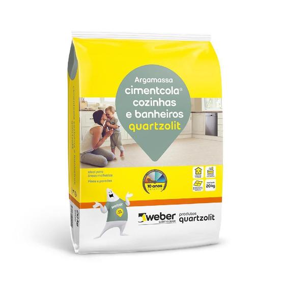 Imagem do produto ARGAMASSA AC I CINZA 20KG QUARTZOLIT