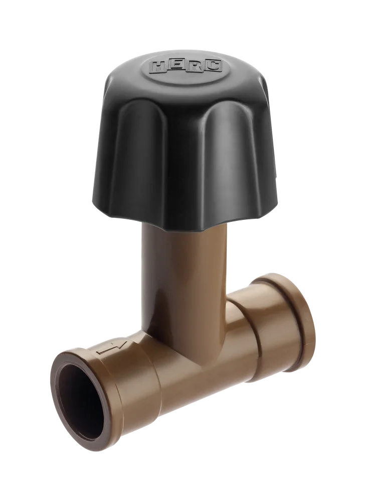 REGISTRO PRESSAO PVC SOLD 25MM MARRON HERC