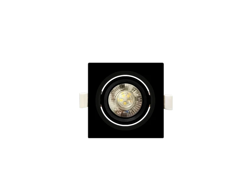 Spot Led Emb Quad 5W 3000k Preto Taschibra